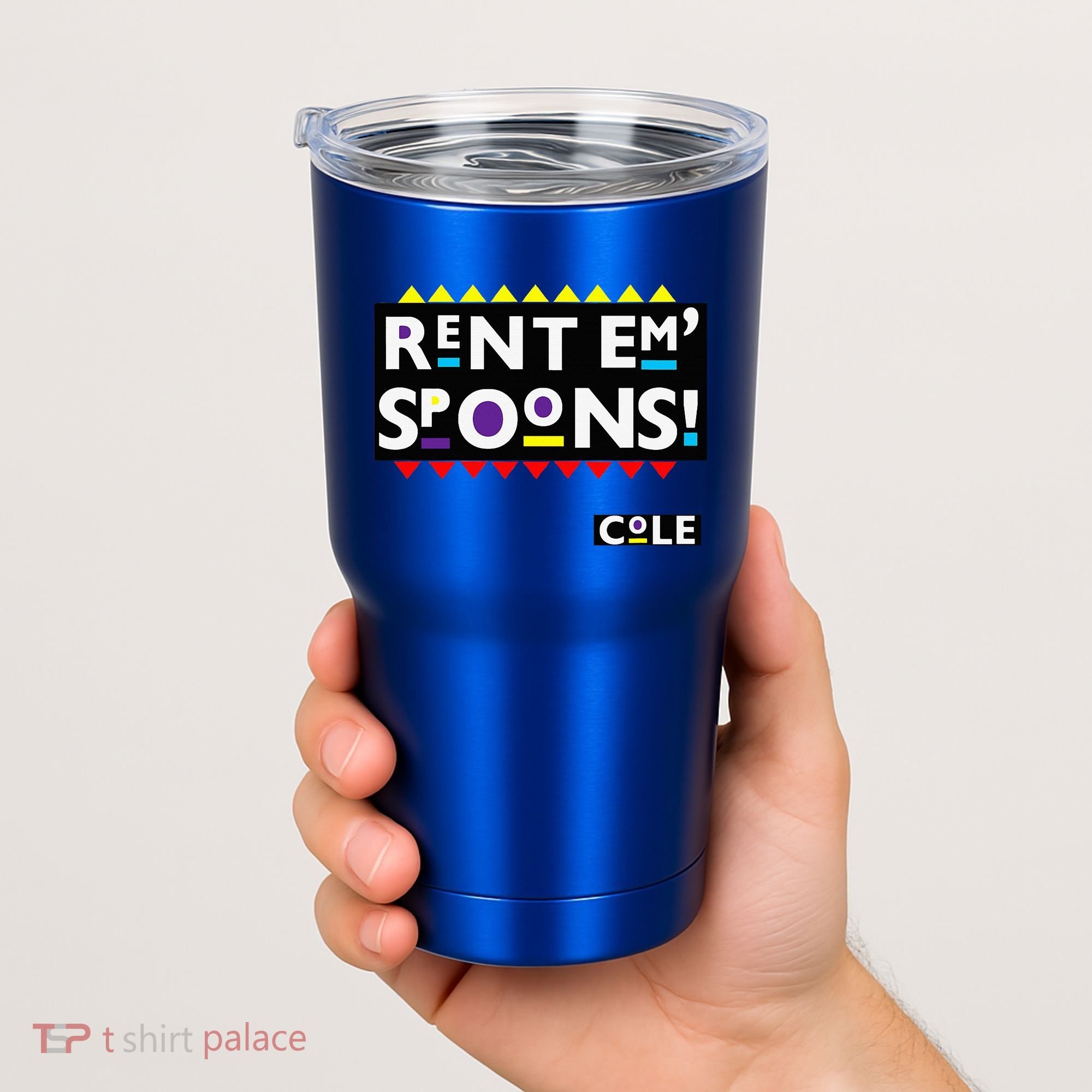 Rent Em Spoons 90S Black Sitcom Lover Urban Clothing Tumbler