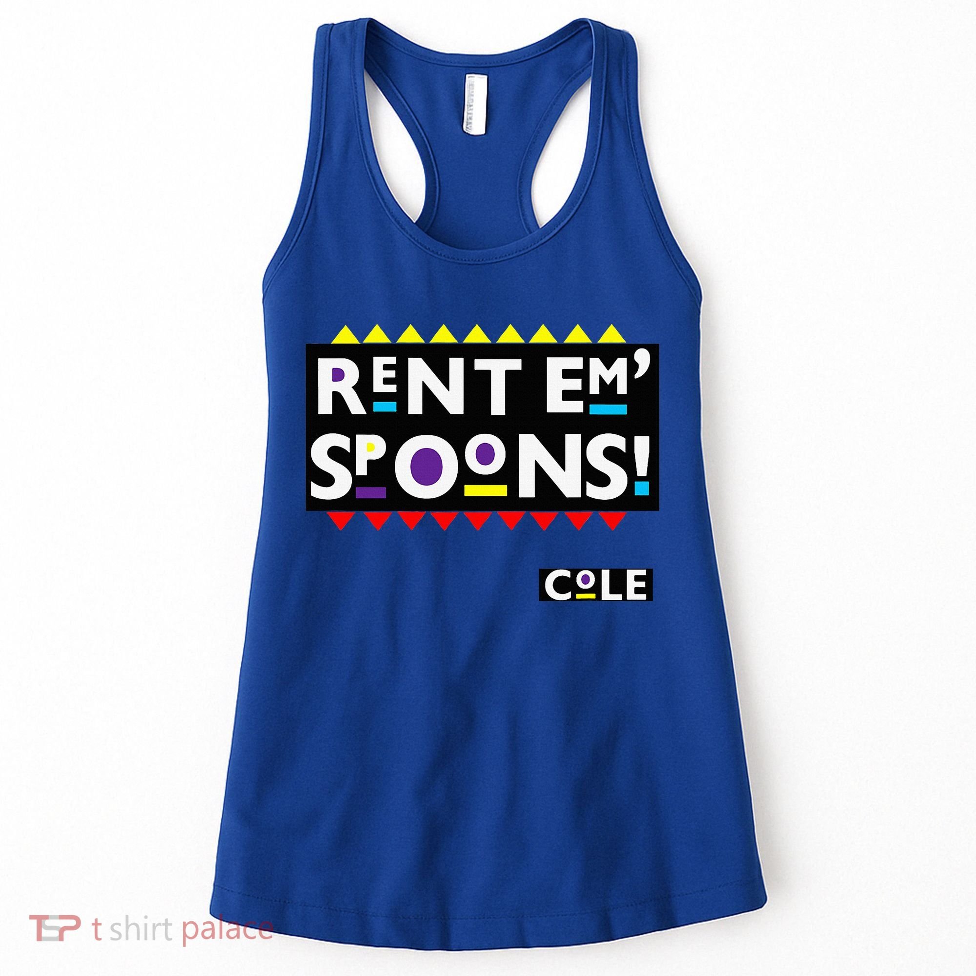 Rent Em Spoons 90S Black Sitcom Lover Urban Clothing Women's Tank Top