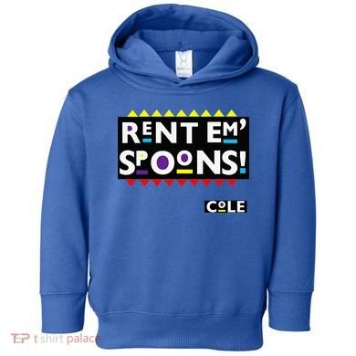 Rent Em Spoons 90S Black Sitcom Lover Urban Clothing Toddler Hoodie