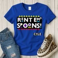 Rent Em Spoons 90S Black Sitcom Lover Urban Clothing Women's T-Shirt thumb 3
