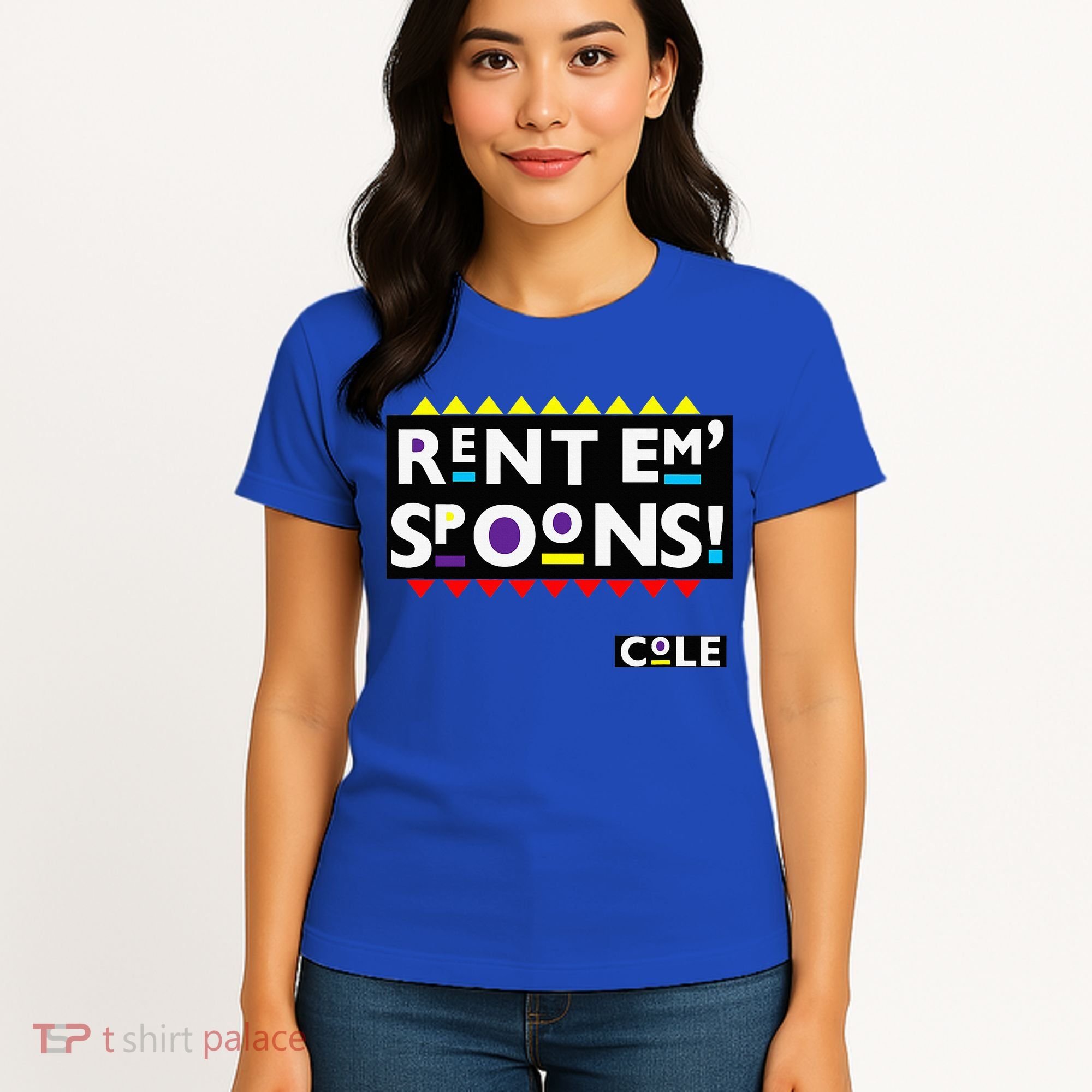 Rent Em Spoons 90S Black Sitcom Lover Urban Clothing Women's T-Shirt