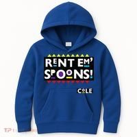 Rent Em Spoons 90S Black Sitcom Lover Urban Clothing Kids Hoodie thumb 0