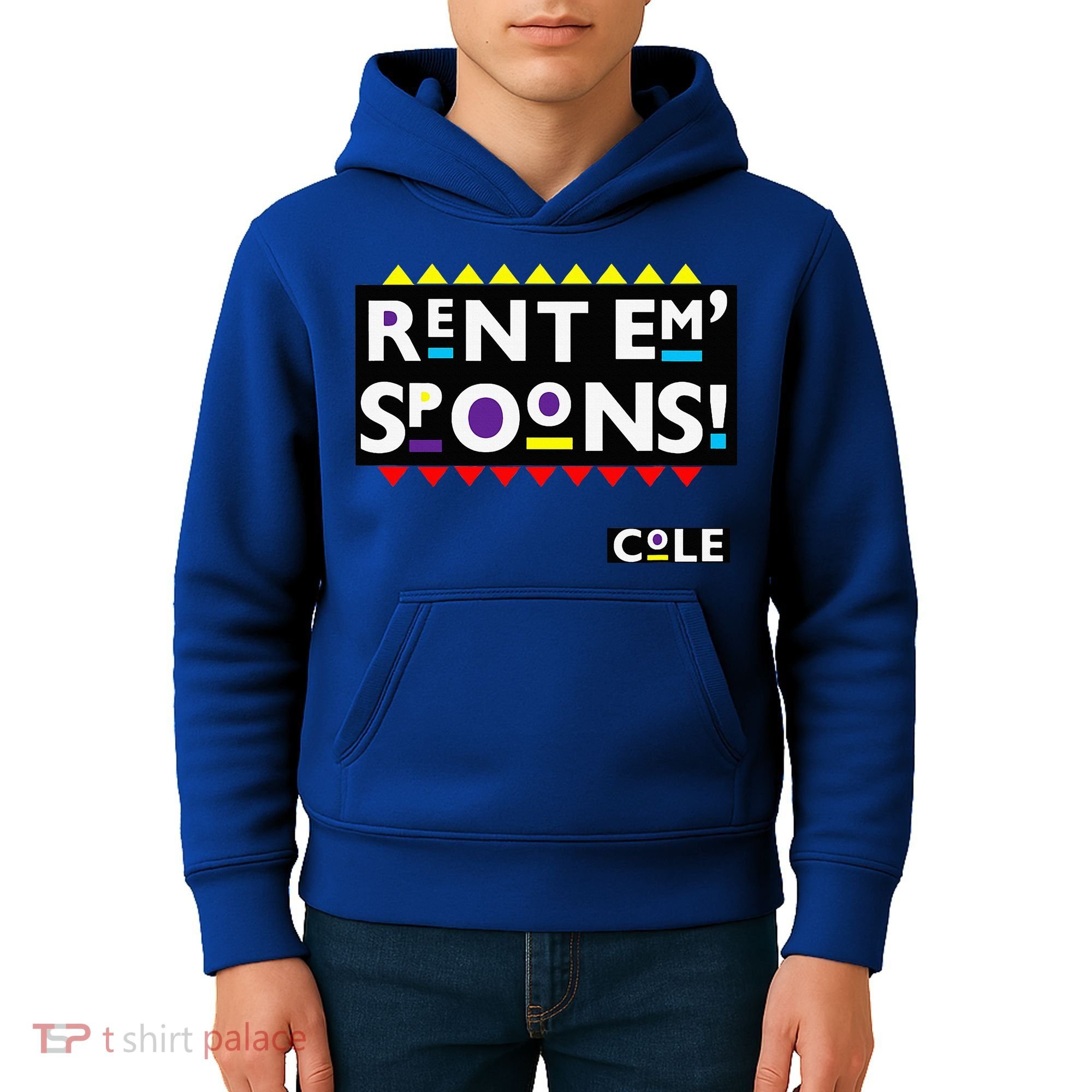 Rent Em Spoons 90S Black Sitcom Lover Urban Clothing Kids Hoodie