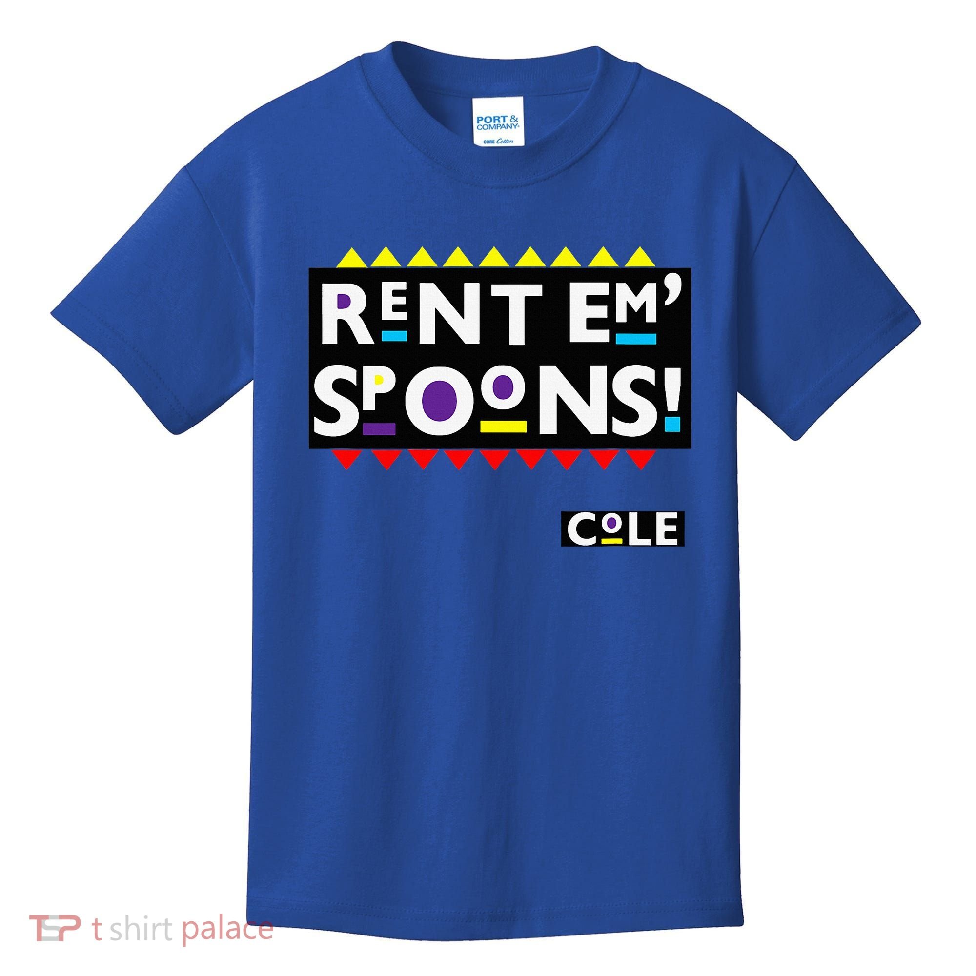 Rent Em Spoons 90S Black Sitcom Lover Urban Clothing Kids T-Shirt