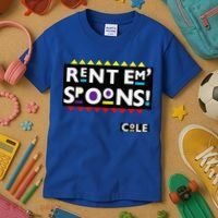 Rent Em Spoons 90S Black Sitcom Lover Urban Clothing Kids T-Shirt thumb 3