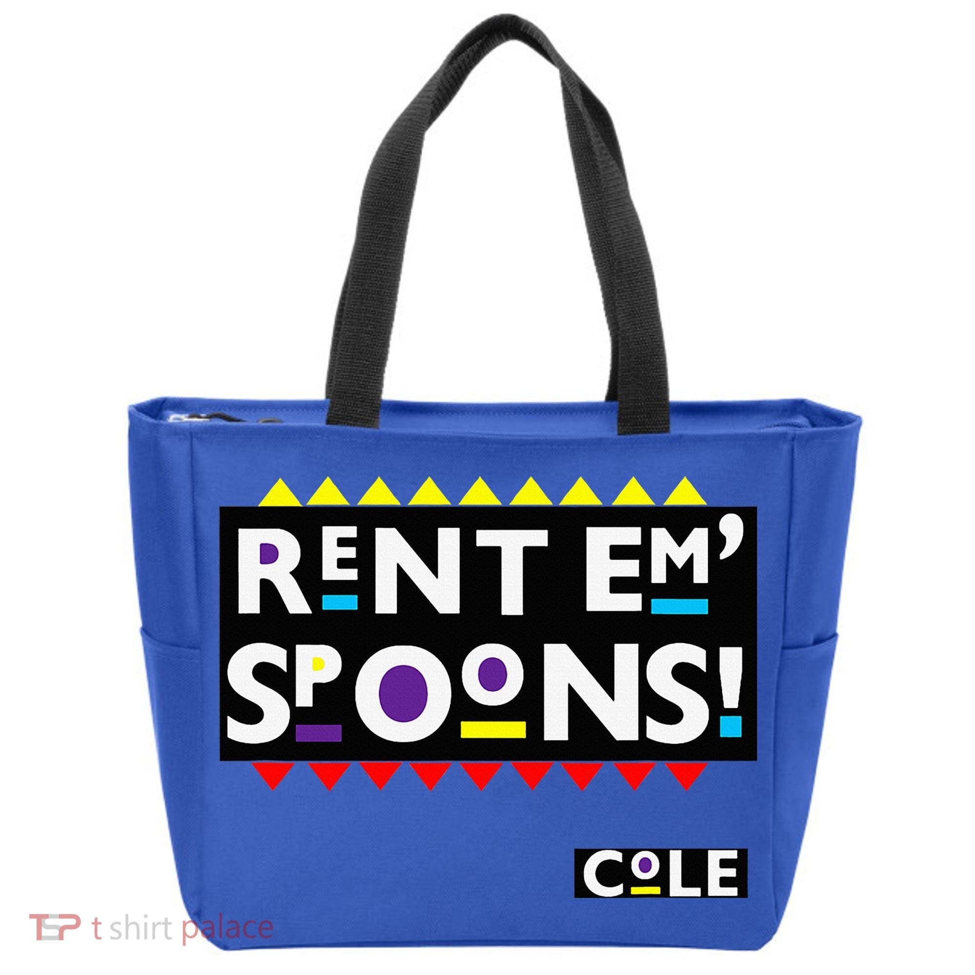 Rent Em Spoons 90S Black Sitcom Lover Urban Clothing Tote Bag