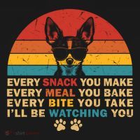 Retro Every Snack You Make Funny Chihuahua Dog Lover Owner Meaningful Gift Backpack thumb 2