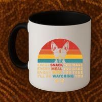 Retro Every Snack You Make Funny Chihuahua Dog Lover Owner Meaningful Gift Coffee Mug thumb 2