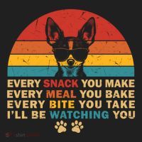 Retro Every Snack You Make Funny Chihuahua Dog Lover Owner Meaningful Gift Hat thumb 2
