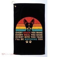 Retro Every Snack You Make Funny Chihuahua Dog Lover Owner Meaningful Gift Golf Towel thumb 0