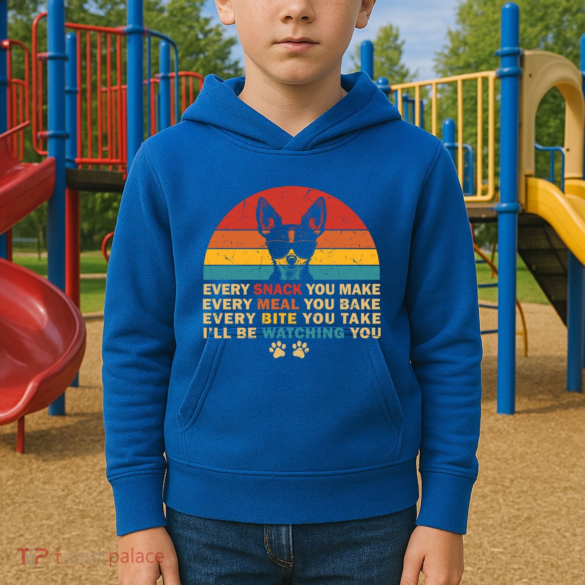Retro Every Snack You Make Funny Chihuahua Dog Lover Owner Meaningful Gift Kids Hoodie