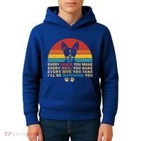 Retro Every Snack You Make Funny Chihuahua Dog Lover Owner Meaningful Gift Kids Hoodie thumb 4
