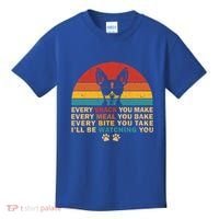 Retro Every Snack You Make Funny Chihuahua Dog Lover Owner Meaningful Gift Kids T-Shirt thumb 0