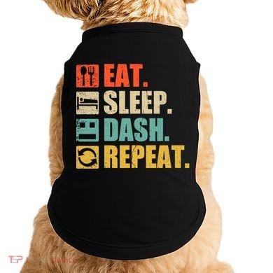 Retro Eat Sleep Dash Repeat Video Game Gift Doggie Tank