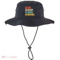 Retro Eat Sleep Dash Repeat Video Game Gift Bucket Hat thumb 0
