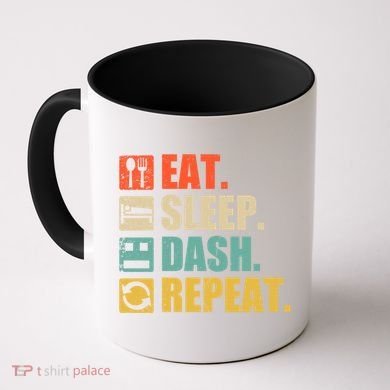 Retro Eat Sleep Dash Repeat Video Game Gift Coffee Mug