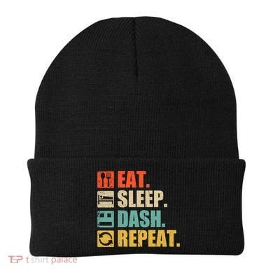 Retro Eat Sleep Dash Repeat Video Game Gift Beanie