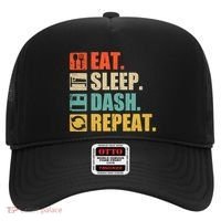 Retro Eat Sleep Dash Repeat Video Game Gift Hat thumb 0