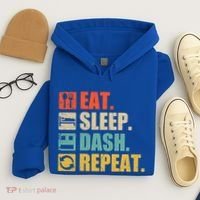 Retro Eat Sleep Dash Repeat Video Game Gift Hoodie thumb 4