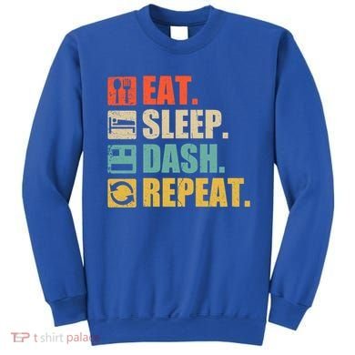 Retro Eat Sleep Dash Repeat Video Game Gift Sweatshirt