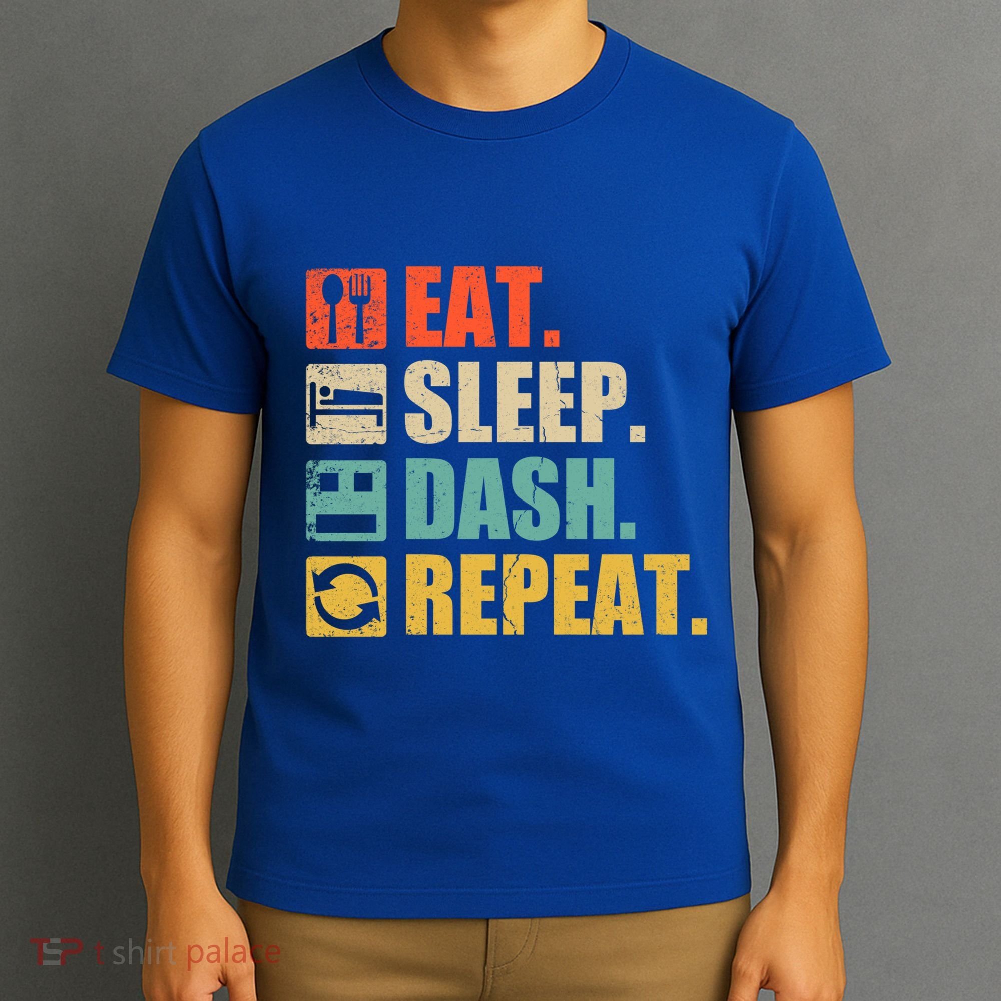 Retro Eat Sleep Dash Repeat Video Game Gift T-Shirt
