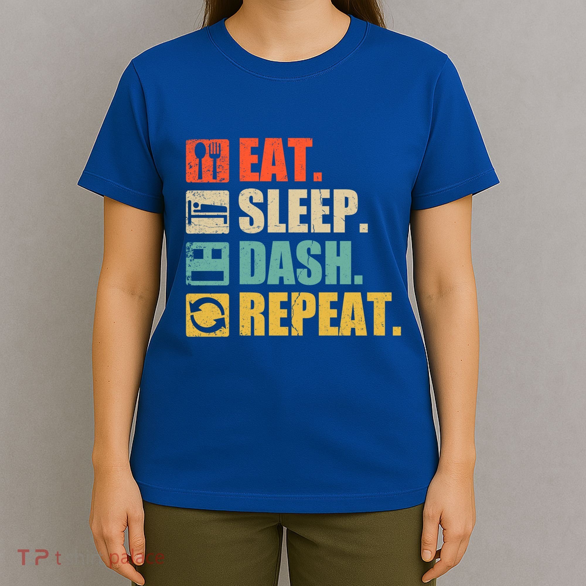 Retro Eat Sleep Dash Repeat Video Game Gift T-Shirt