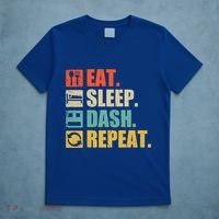Retro Eat Sleep Dash Repeat Video Game Gift T-Shirt thumb 5
