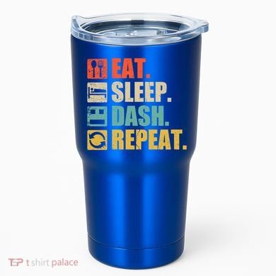 Retro Eat Sleep Dash Repeat Video Game Gift Tumbler