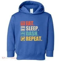 Retro Eat Sleep Dash Repeat Video Game Gift Toddler Hoodie thumb 0