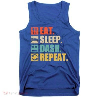 Retro Eat Sleep Dash Repeat Video Game Gift Tank Top