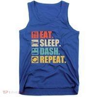 Retro Eat Sleep Dash Repeat Video Game Gift Tank Top thumb 0