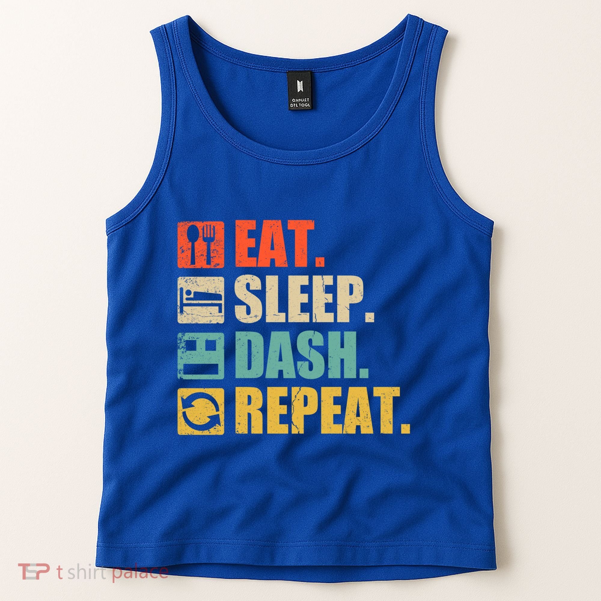 Retro Eat Sleep Dash Repeat Video Game Gift Tank Top