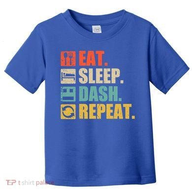 Retro Eat Sleep Dash Repeat Video Game Gift Toddler T-Shirt