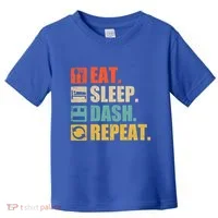 Retro Eat Sleep Dash Repeat Video Game Gift Toddler T-Shirt thumb 0