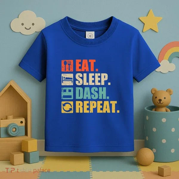 Retro Eat Sleep Dash Repeat Video Game Gift Toddler T-Shirt