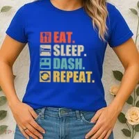 Retro Eat Sleep Dash Repeat Video Game Gift Women's T-Shirt thumb 2