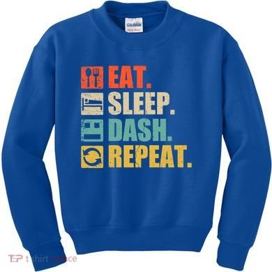 Retro Eat Sleep Dash Repeat Video Game Gift Kids Sweatshirt