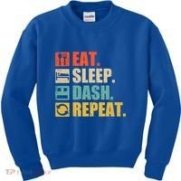Retro Eat Sleep Dash Repeat Video Game Gift Kids Sweatshirt thumb 0