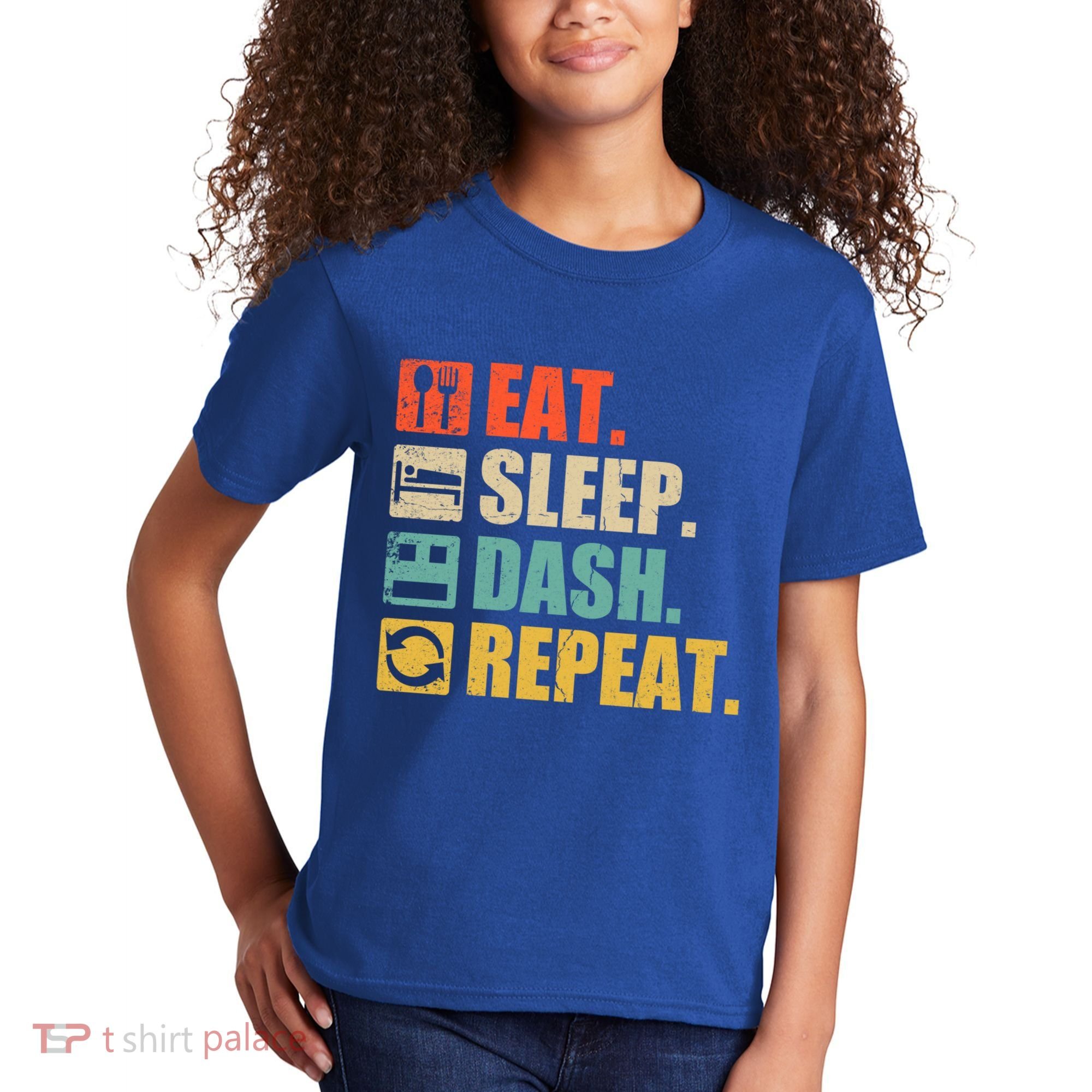 Retro Eat Sleep Dash Repeat Video Game Gift Kids T-Shirt