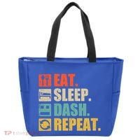 Retro Eat Sleep Dash Repeat Video Game Gift Tote Bag thumb 0
