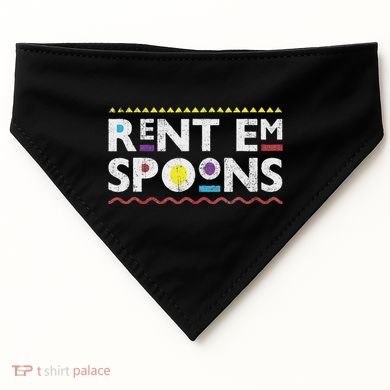Rent Em Spoons 90S Style African USA-Made Doggie Bandana
