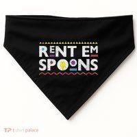 Rent Em Spoons 90S Style African USA-Made Doggie Bandana thumb 0