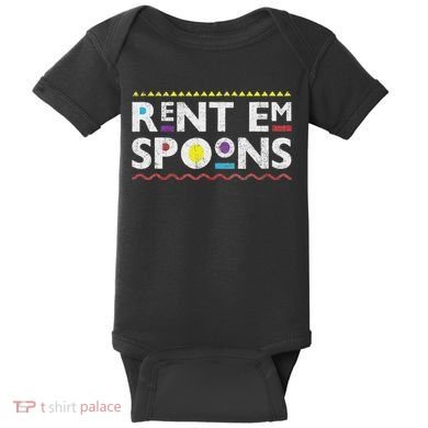 Rent Em Spoons 90S Style African Baby Bodysuit