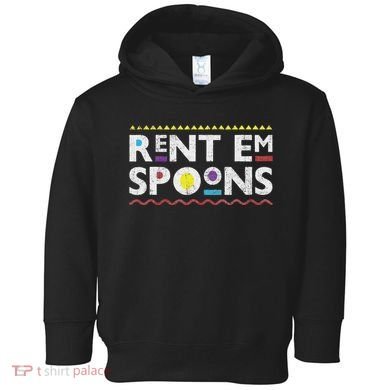 Rent Em Spoons 90S Style African Toddler Hoodie