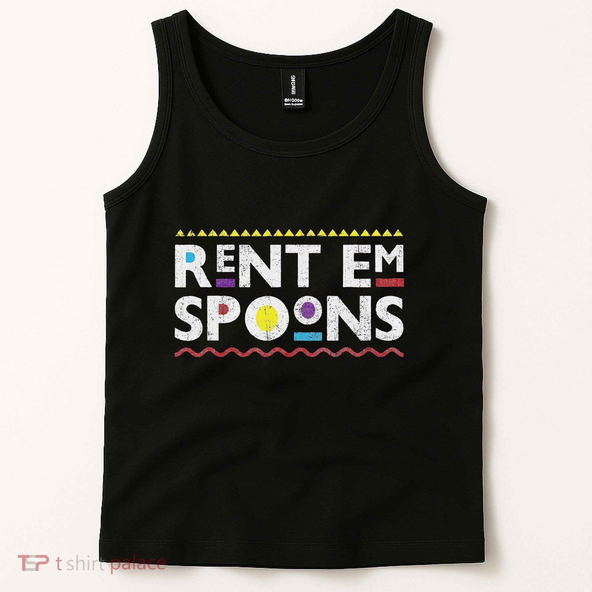Rent Em Spoons 90S Style African Tank Top