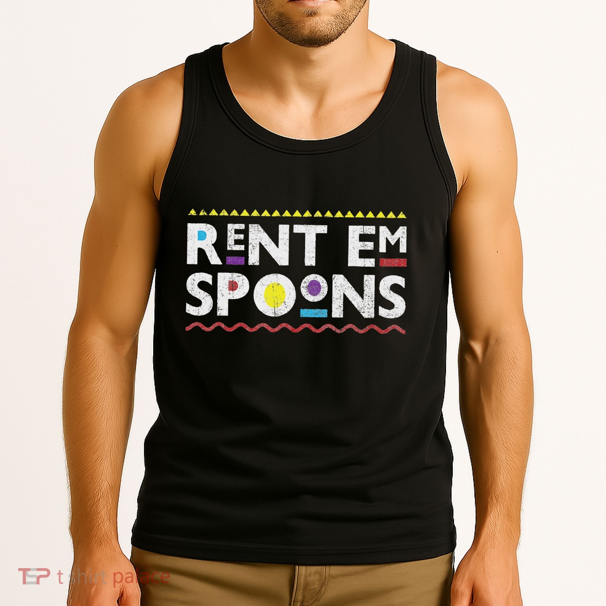 Rent Em Spoons 90S Style African Tank Top