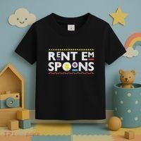 Rent Em Spoons 90S Style African Toddler T-Shirt thumb 3