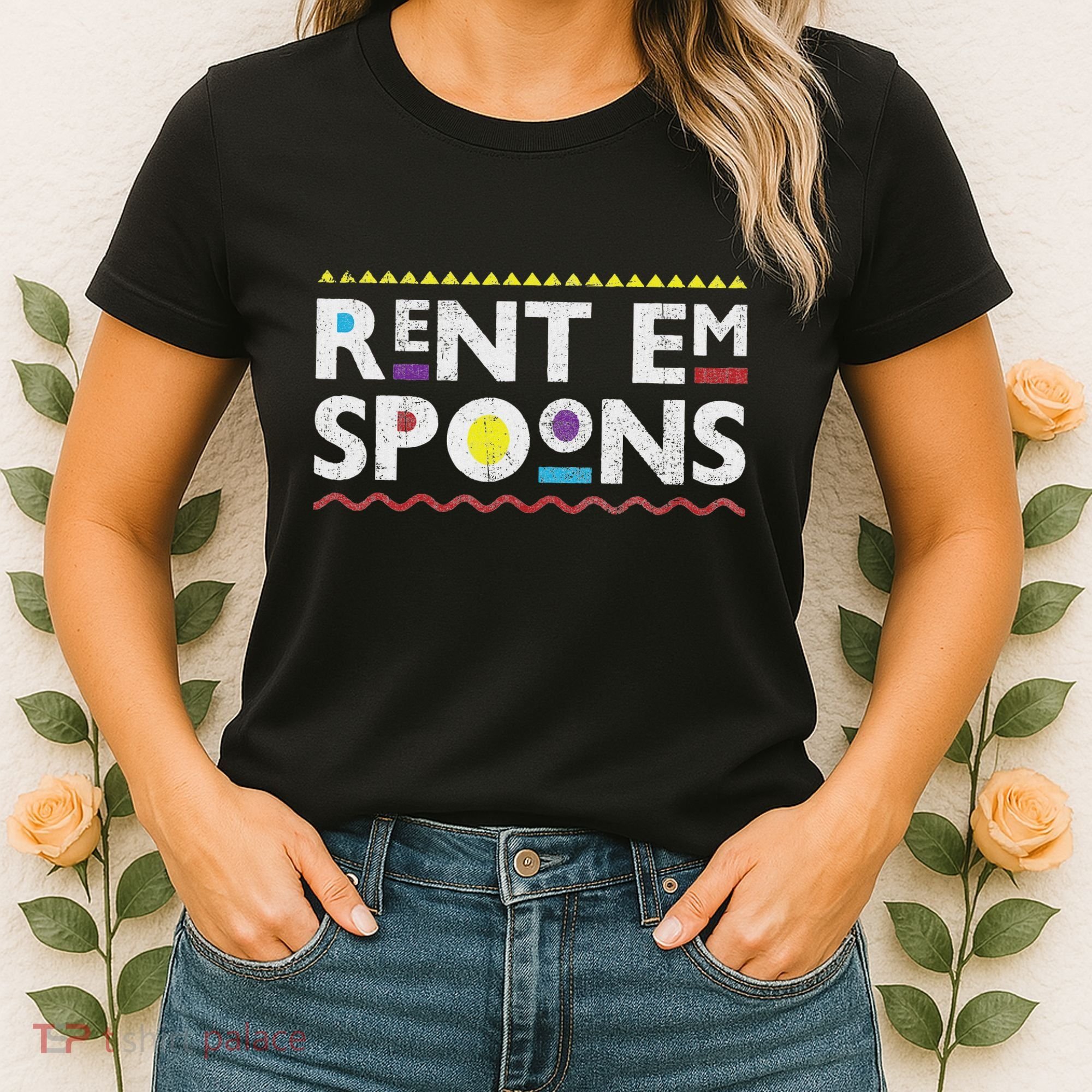 Rent Em Spoons 90S Style African Women's T-Shirt