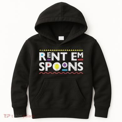 Rent Em Spoons 90S Style African Kids Hoodie