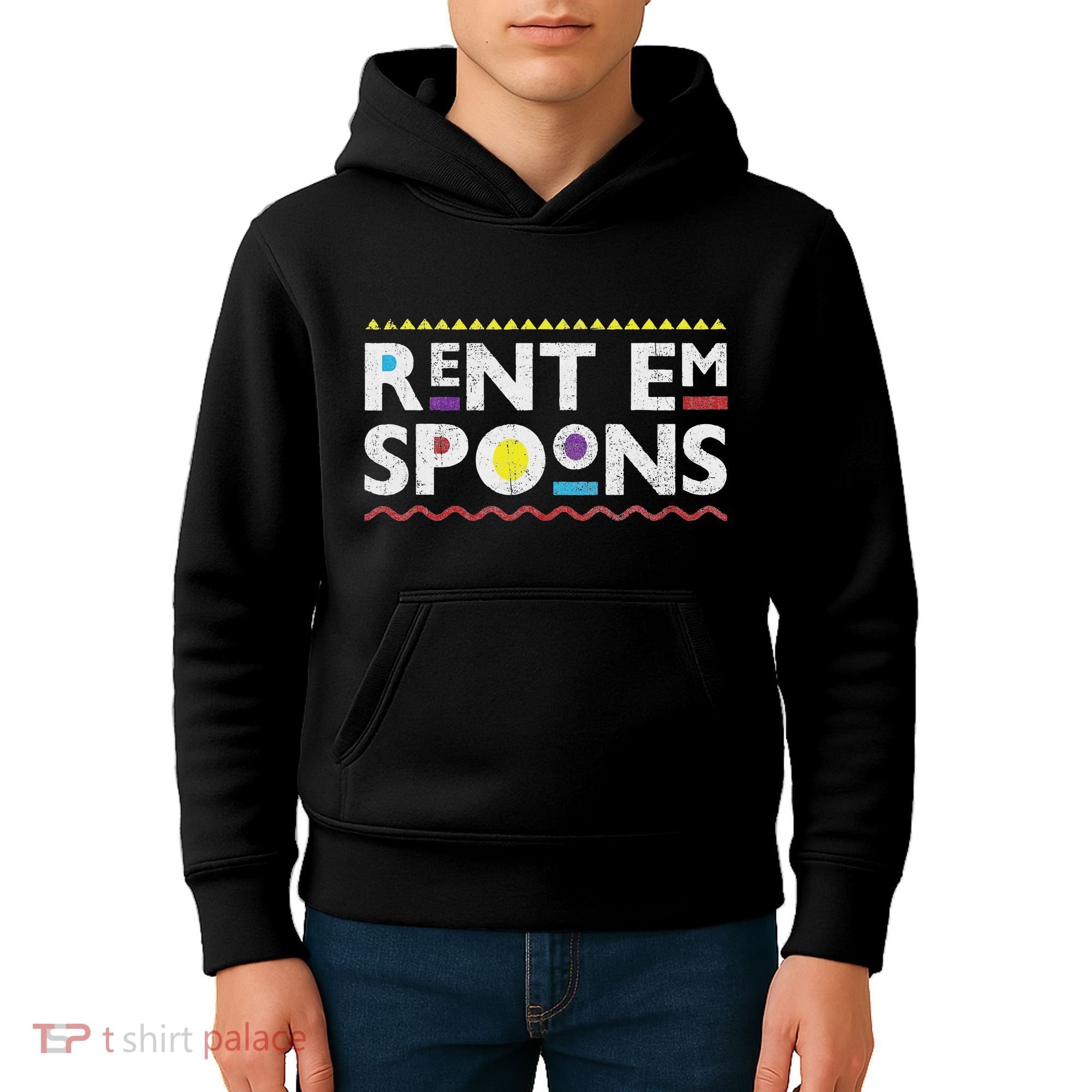 Rent Em Spoons 90S Style African Kids Hoodie